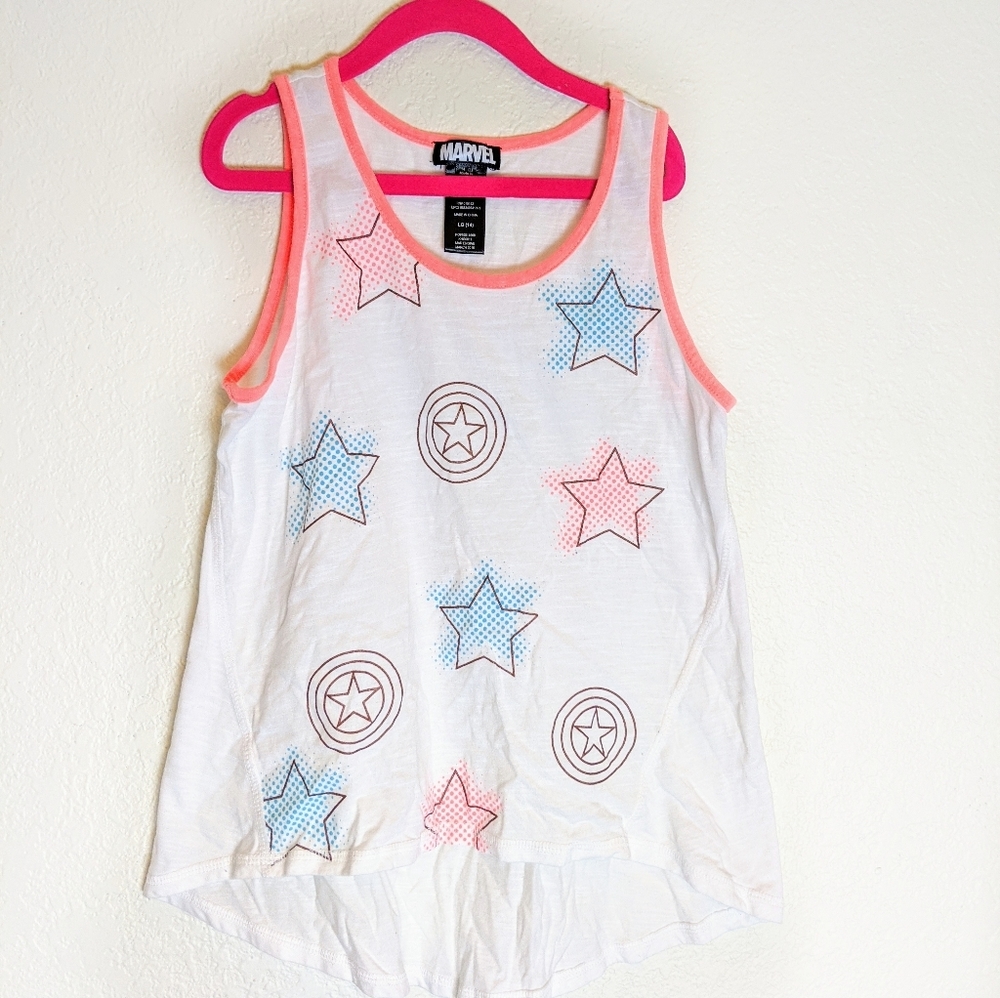 🌵- MARVEL Captain America Graphic Tank Top